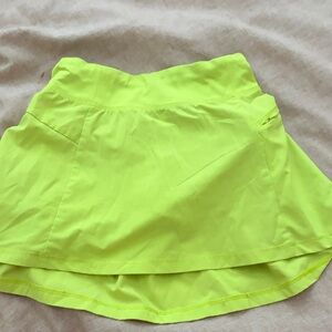 All in Motion Bright Yellow Active Skort with pockets